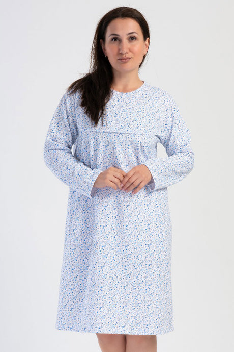 KADIN PATLI UZUN KOL IKI IPLIK XXL GECELIK