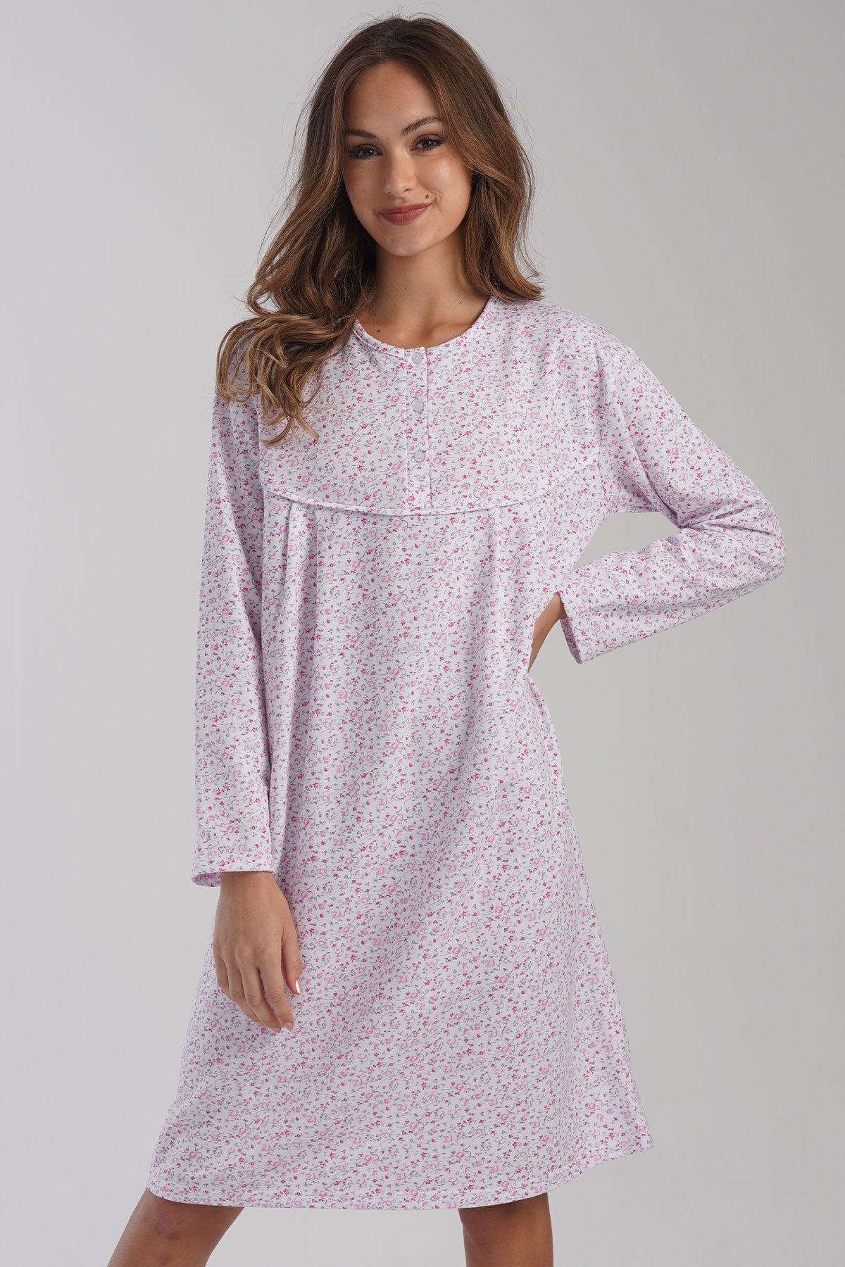 KADIN PATLI UZUN KOL IKI IPLIK XXL GECELIK 161703