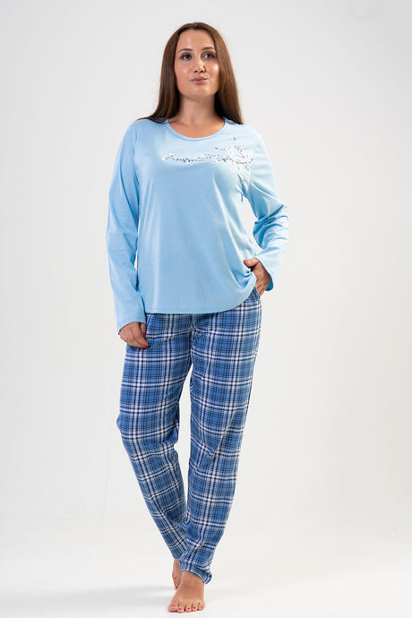 KADIN P.SUPREM XXL O YAKA UZUN KOL ETEGI OVAL CEPLI PIJAMA TAKIM 204160