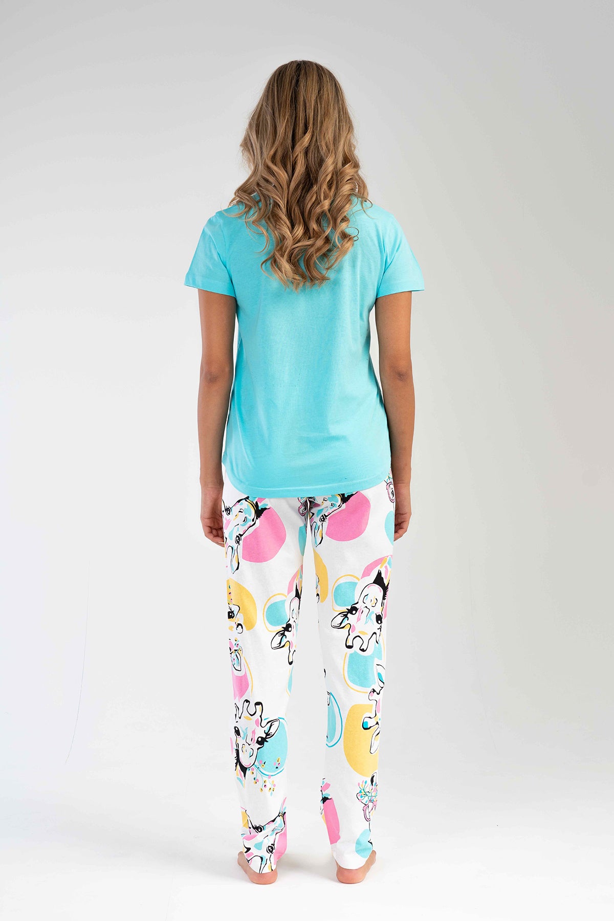 KADIN P.SUPREM O YAKA KISA KOL ETEGI OVAL PIJAMA TK 212333
