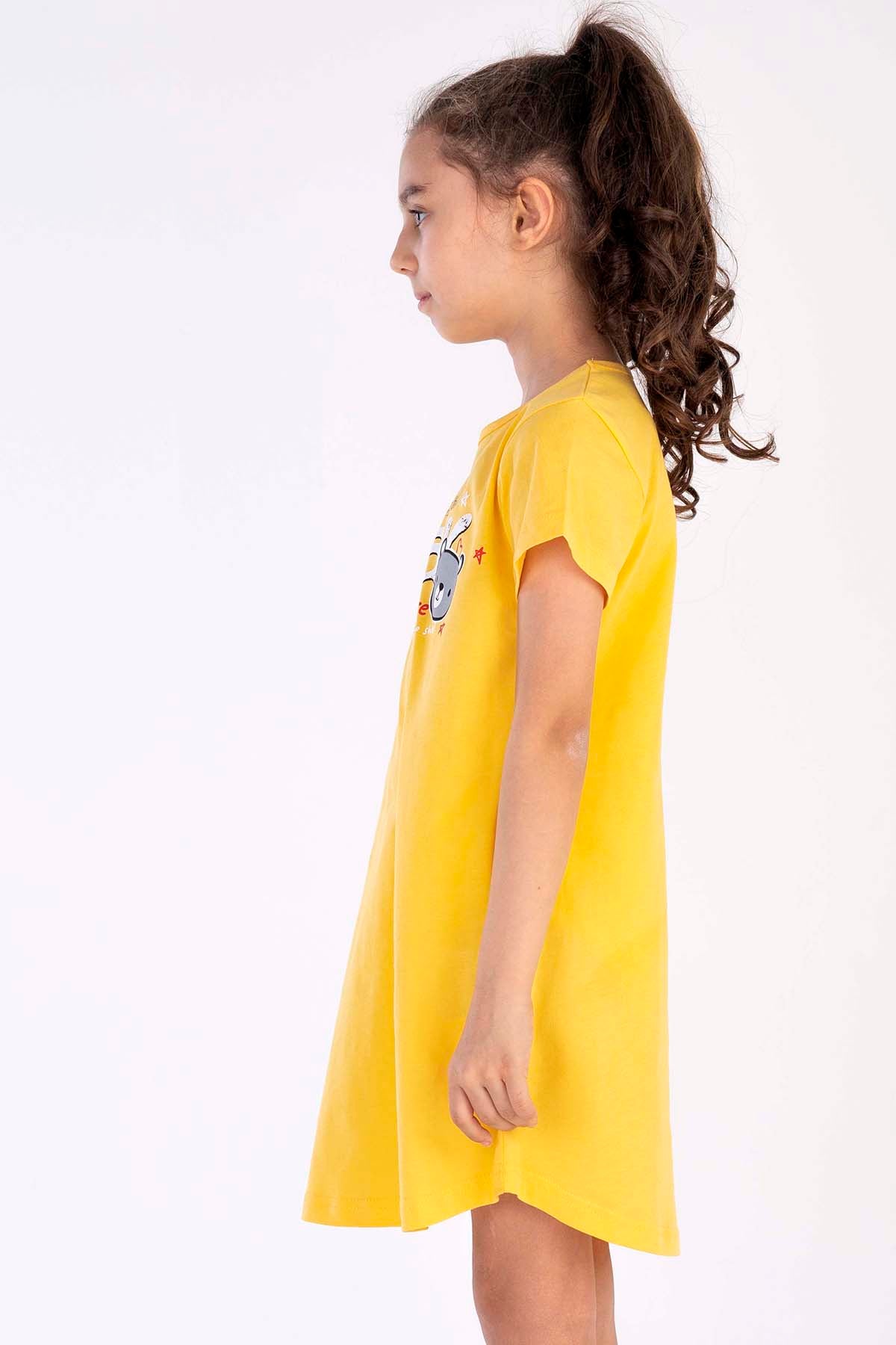 KIZ COCUK P.SUPREM O YAKA KISA KOL ETEGI OVAL TUNIK(3-4/9-10)