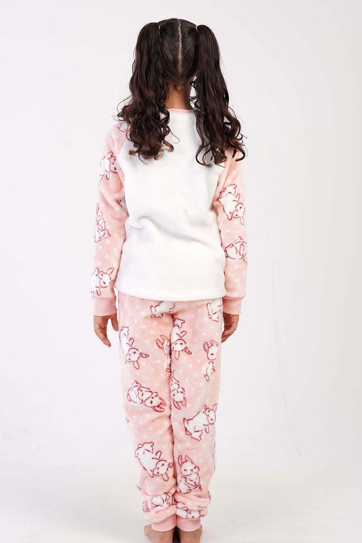 KIZ COCUK SOFT O YAKA REGLAN UZUN KOL ETEGI OVAL MANSETLI PIJAMA TAKIM(7-8/13-14)
