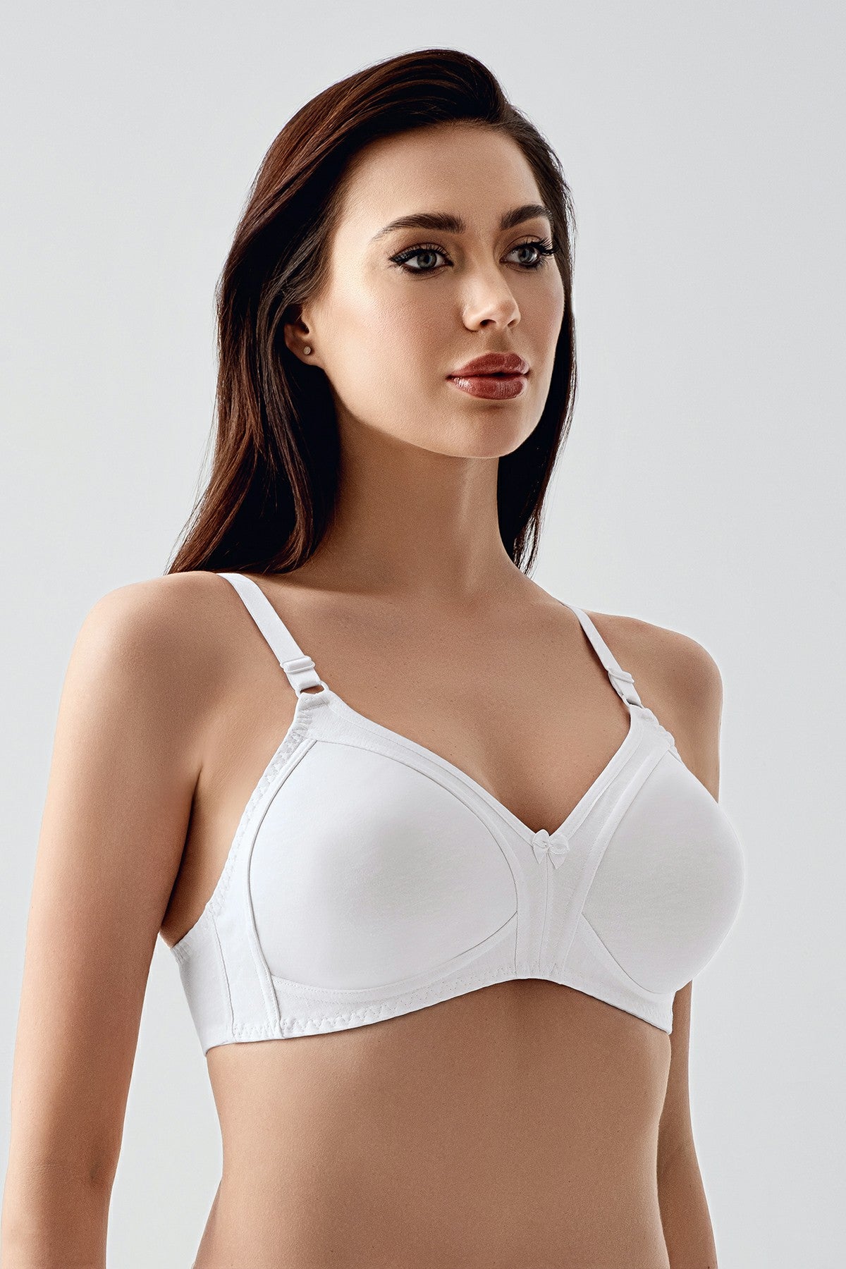 1750-Toparlayıcı Balensiz B Cup Penye Sütyen (2 Li Askılı Pk)