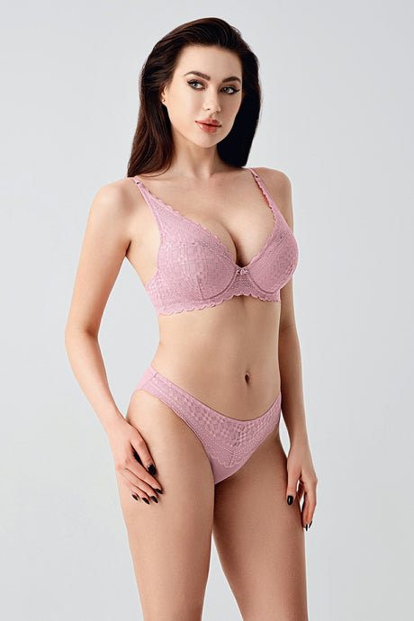 4160- B Cup Destekli Sütyen Külot Takım (2 Li Askılı Pk)