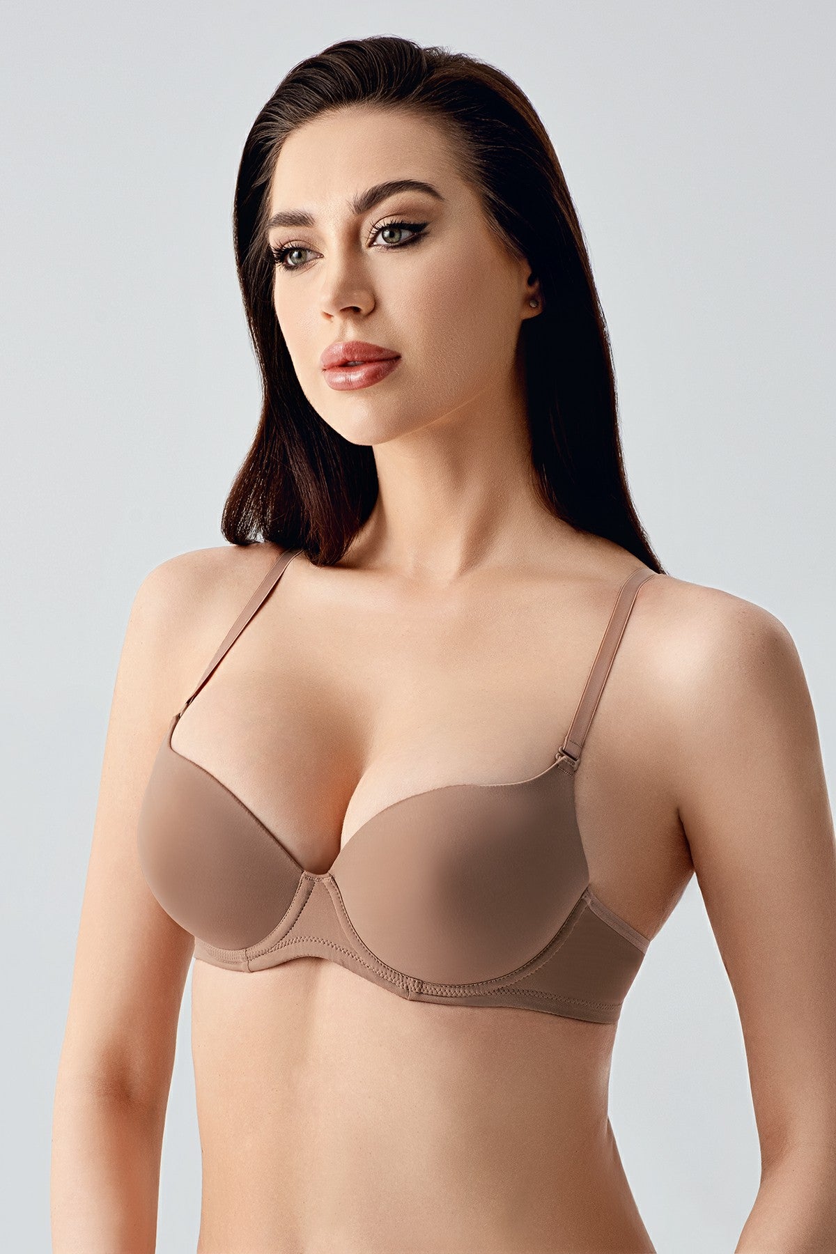 7010-Desteksiz B Cup Basic Sütyen (2 Li Askılı Pk)