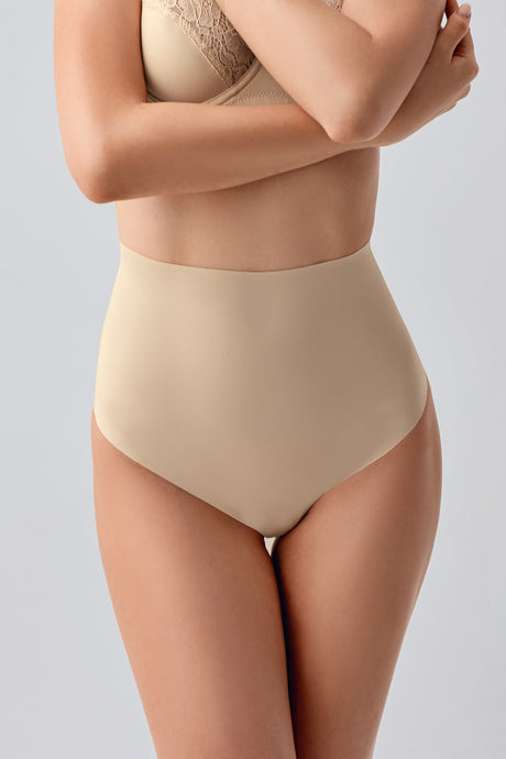 9206 - Yuksek Bel String Lazer Kesim Külot
