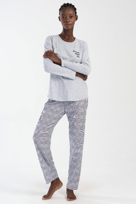 KADIN P.SUPREM BATTAL XXL O YAKA UZUN KOL ETEGI OVAL PIJAMA TAKIM