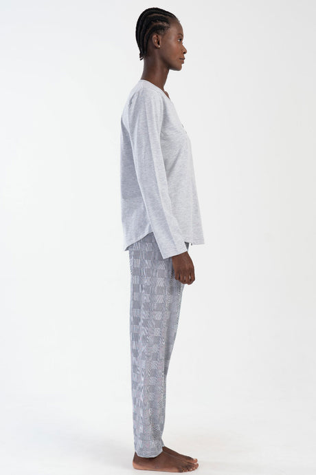 KADIN P.SUPREM BATTAL XXL O YAKA UZUN KOL ETEGI OVAL PIJAMA TAKIM
