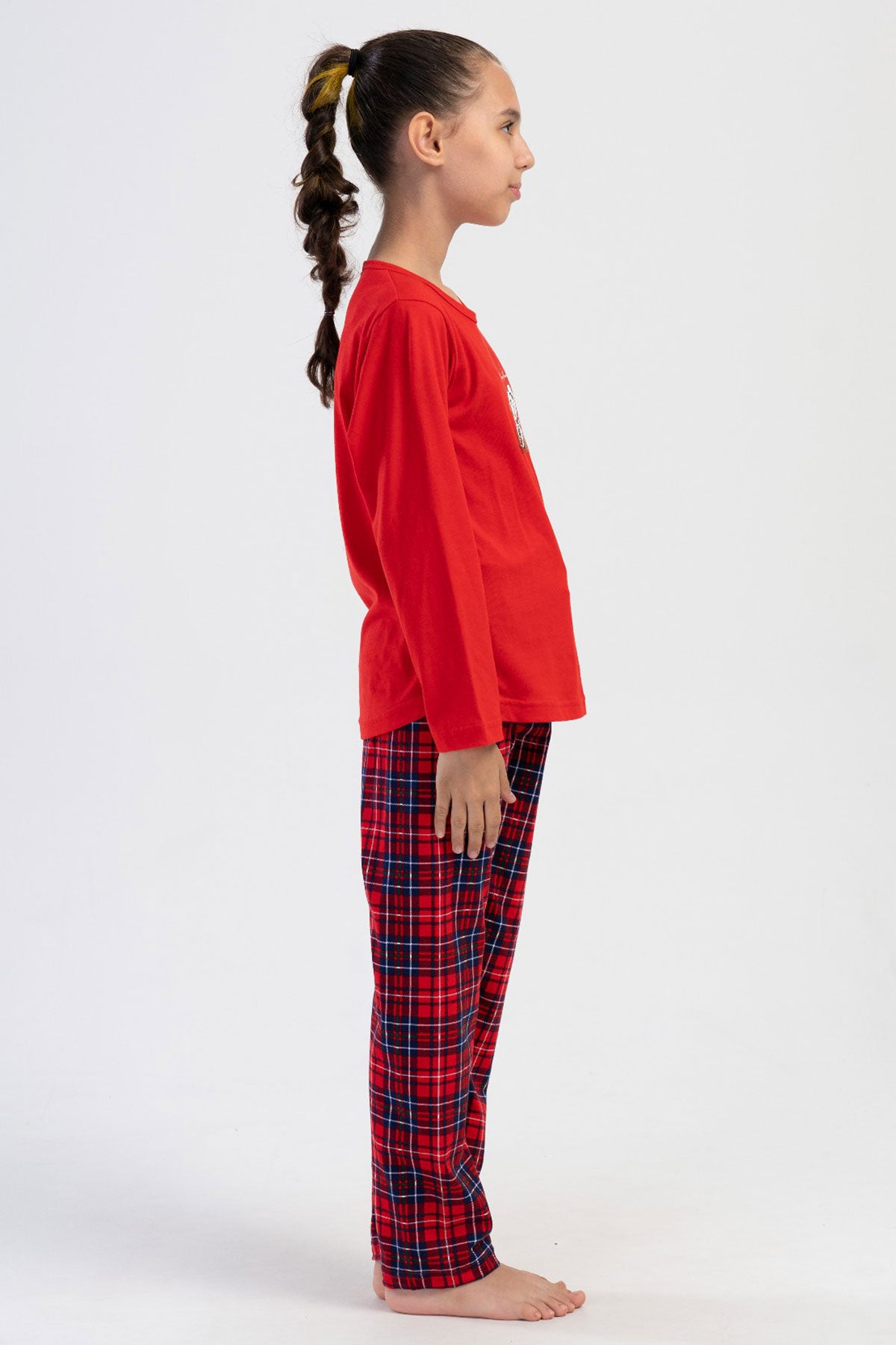 KIZ COCUK P.SUPREM O YAKA UZUN KOL ETEGI OVAL PIJAMA TAKIM(7-8/13-14) 403211