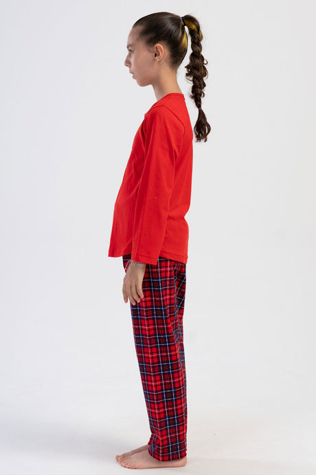 KIZ COCUK P.SUPREM O YAKA UZUN KOL ETEGI OVAL PIJAMA TAKIM(7-8/13-14) 403211