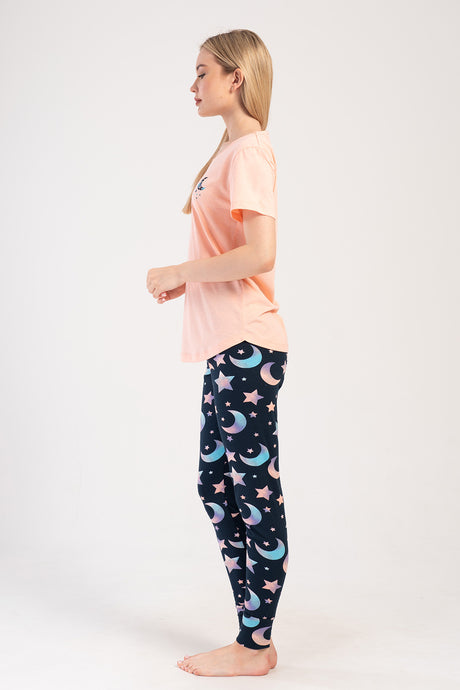 KADIN LYC SUPREM O YAKA KISA KOL ETEGI OVAL MANSETLI TAYT PIJAMA TAKIM 403276
