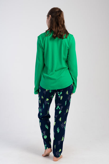 KADIN INTERLOK XXL O YAKA UZUN KOL ETEGI OVAL PIJAMA TAKIM 403382