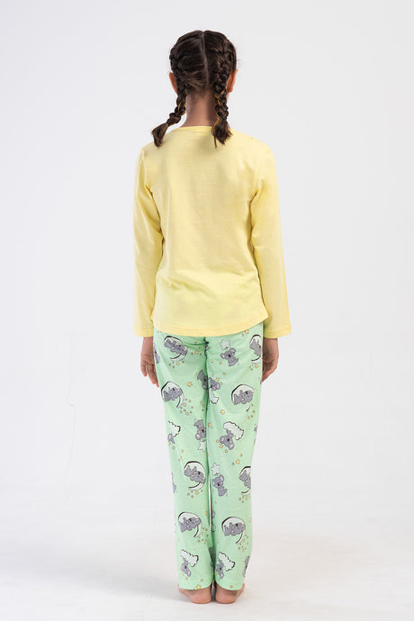 KIZ COCUK P.SUPREM O YAKA UZUN KOL ETEGI OVAL PIJAMA TAKIM(9-10/15-16) 405234