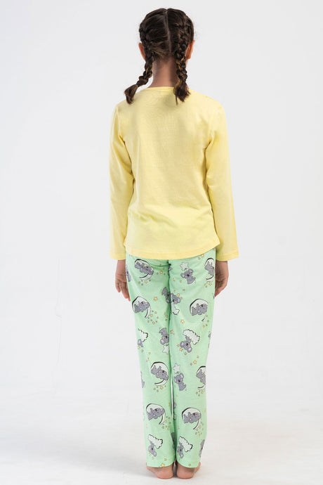 KIZ COCUK P.SUPREM O YAKA UZUN KOL ETEGI OVAL PIJAMA TAKIM(9-10/15-16)