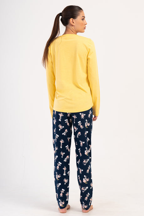 KADIN P.SUPREM O YAKA UZUN KOL ETEGI OVAL PIJAMA TAKIM 405236