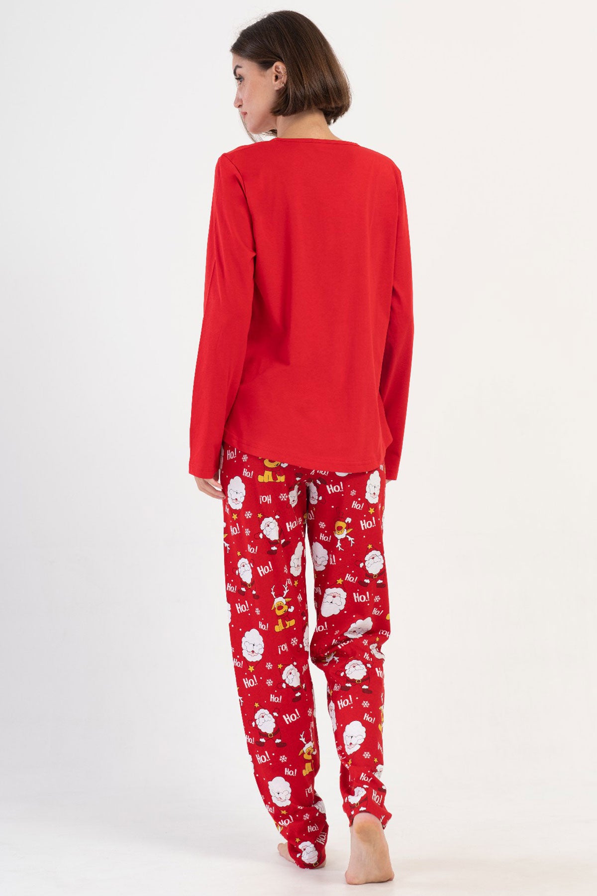 KADIN P.SUPREM XXL O YAKA UZUN KOL ETEGI OVAL PIJAMA TAKIM 405318