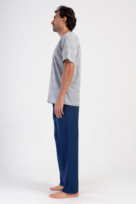 CEPLI ERKEK P.SUPREM XXL O YAKA KISA KOL PIJAMA TAKIM 408138