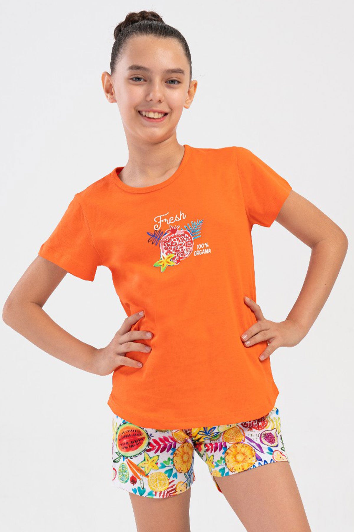 KIZ COCUK P.SUPREM O YAKA KISA KOL ETEGI OVAL SORT TAKIM(7-8/13-14)