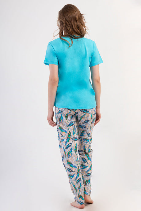 KADIN P.SUPREM XXL O YAKA KISA KOL ETEGI OVAL PIJAMA TAKIM 408213