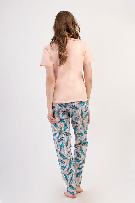 KADIN P.SUPREM XXL O YAKA KISA KOL ETEGI OVAL PIJAMA TAKIM 408213