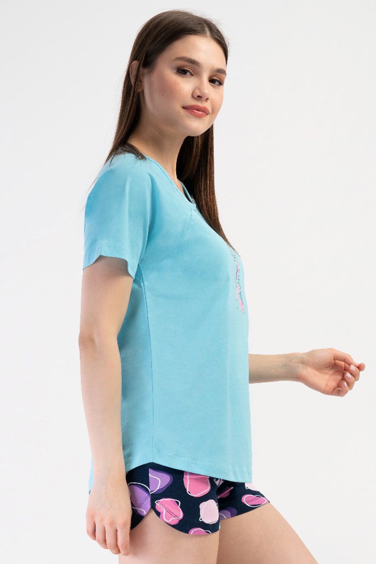 KADIN LYC SUPREM O YAKA REGLAN KISA KOL ETEGI OVAL SORT TAKIM