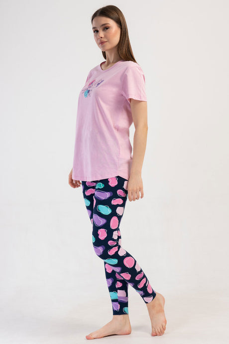 KADIN LYC SUPREM O YAKA KISA KOL BLUZU UZUN ETEGI OVAL MANSETLI TAYT PIJAMA TAKIM