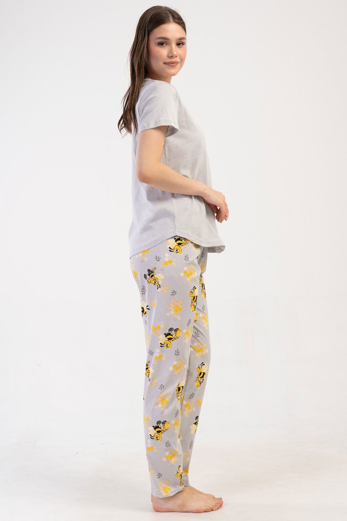 KADIN P.SUPREM O YAKA KISA KOL ETEGI OVAL PIJAMA TAKIM