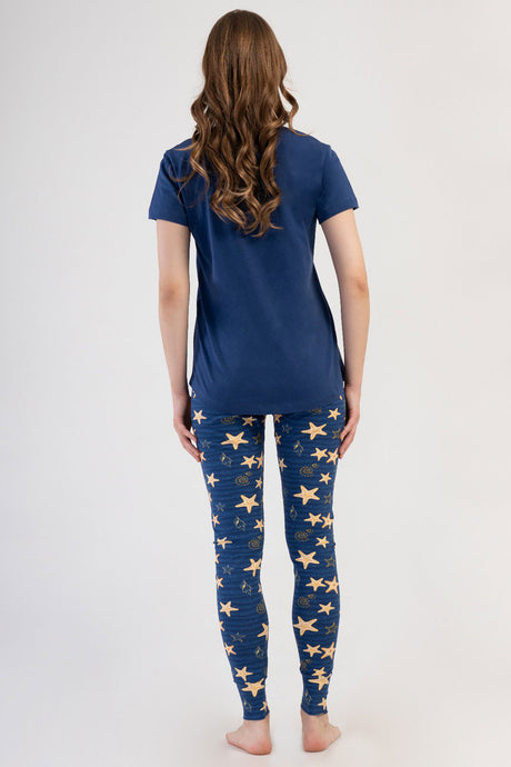 KADIN LYC SUPREM O YAKA KISA KOL BLUZU UZUN ETEGI OVAL MANSETLI TAYT PIJAMA TAKIM