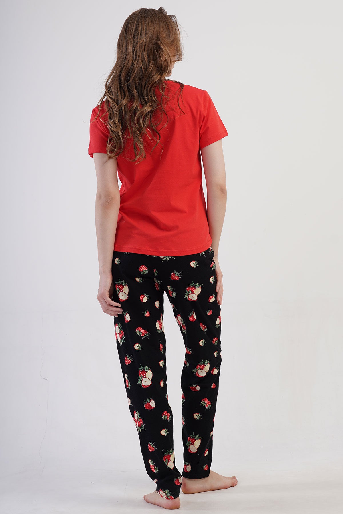 KADIN P.SUPREM XXL O YAKA KISA KOL ETEGI OVAL PIJAMA TAKIM