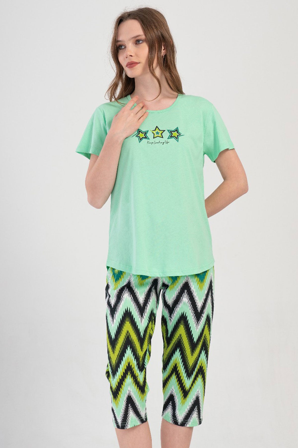 KADIN P.SUPREM O YAKA KISA KOL ETEGI OVAL KAPRI TAKIM