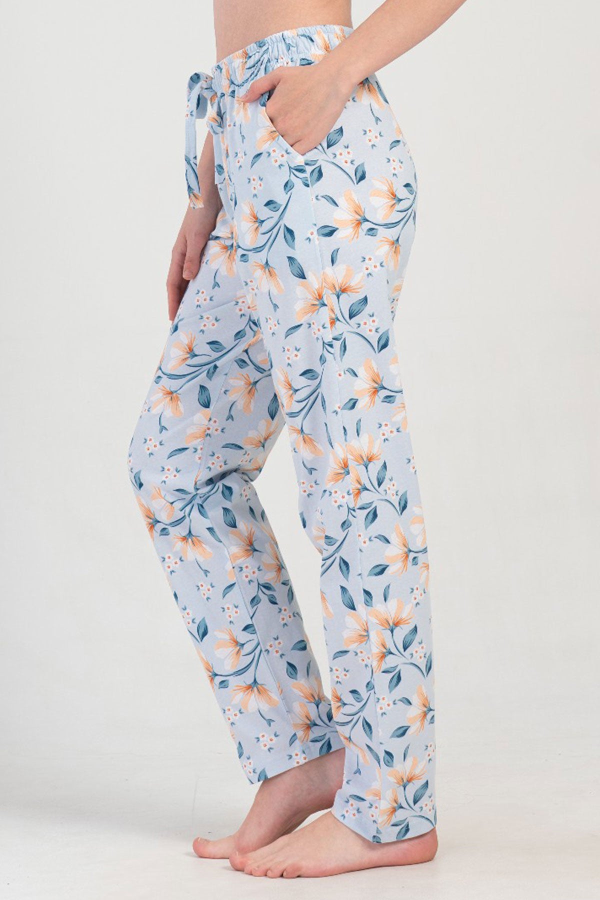 KADIN P.SUPREM CEPLI TEK ALT PIJAMA