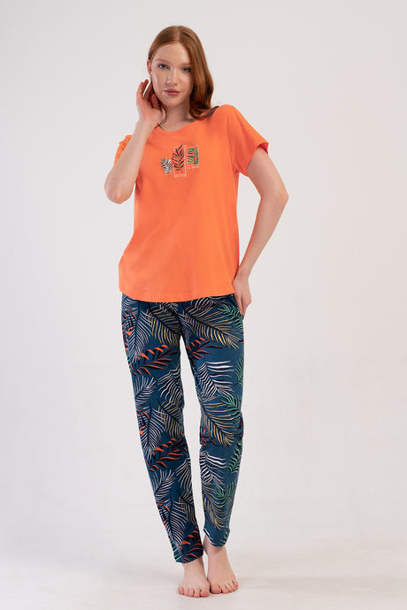 KADIN P.SUPREM XXL O YAKA KISA KOL ETEGI OVAL PIJAMA TAKIM 409230