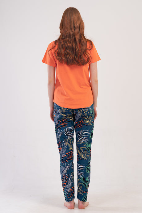 KADIN P.SUPREM XXL O YAKA KISA KOL ETEGI OVAL PIJAMA TAKIM 409230