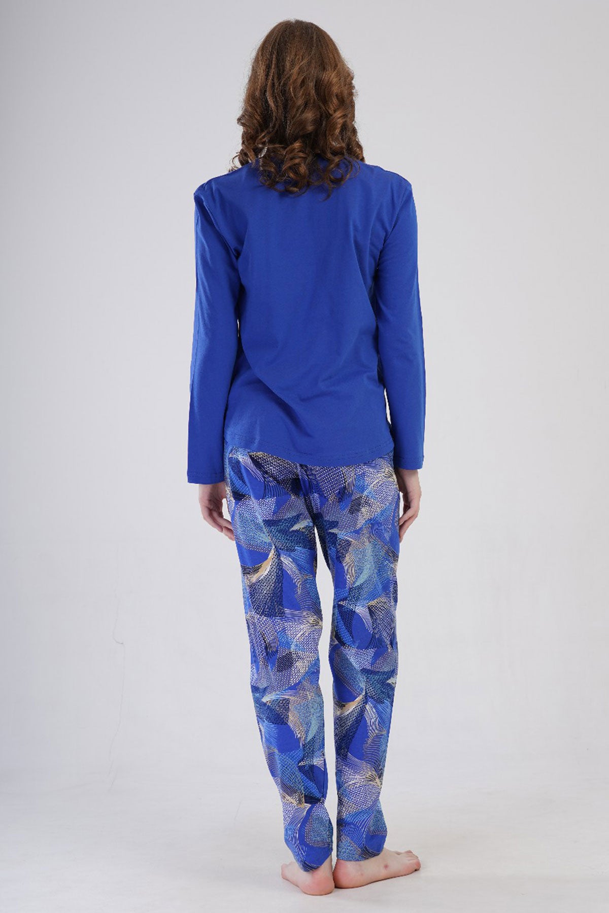 KADIN P.SUPREM XXL O YAKA UZUN KOL ETEGI OVAL PIJAMA TAKIM
