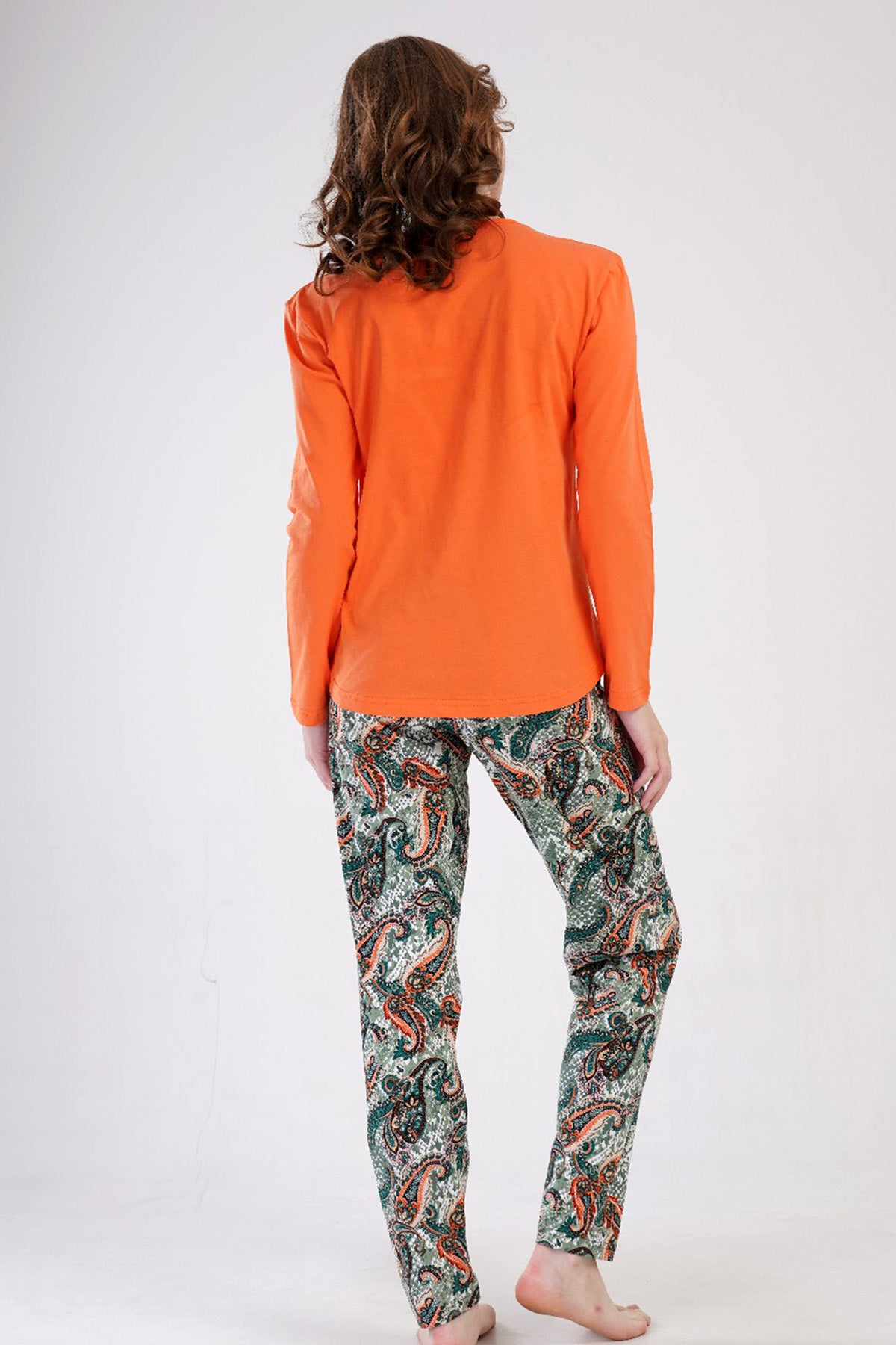 KADIN P.SUPREM O YAKA UZUN KOL ETEGI OVAL PIJAMA TAKIM