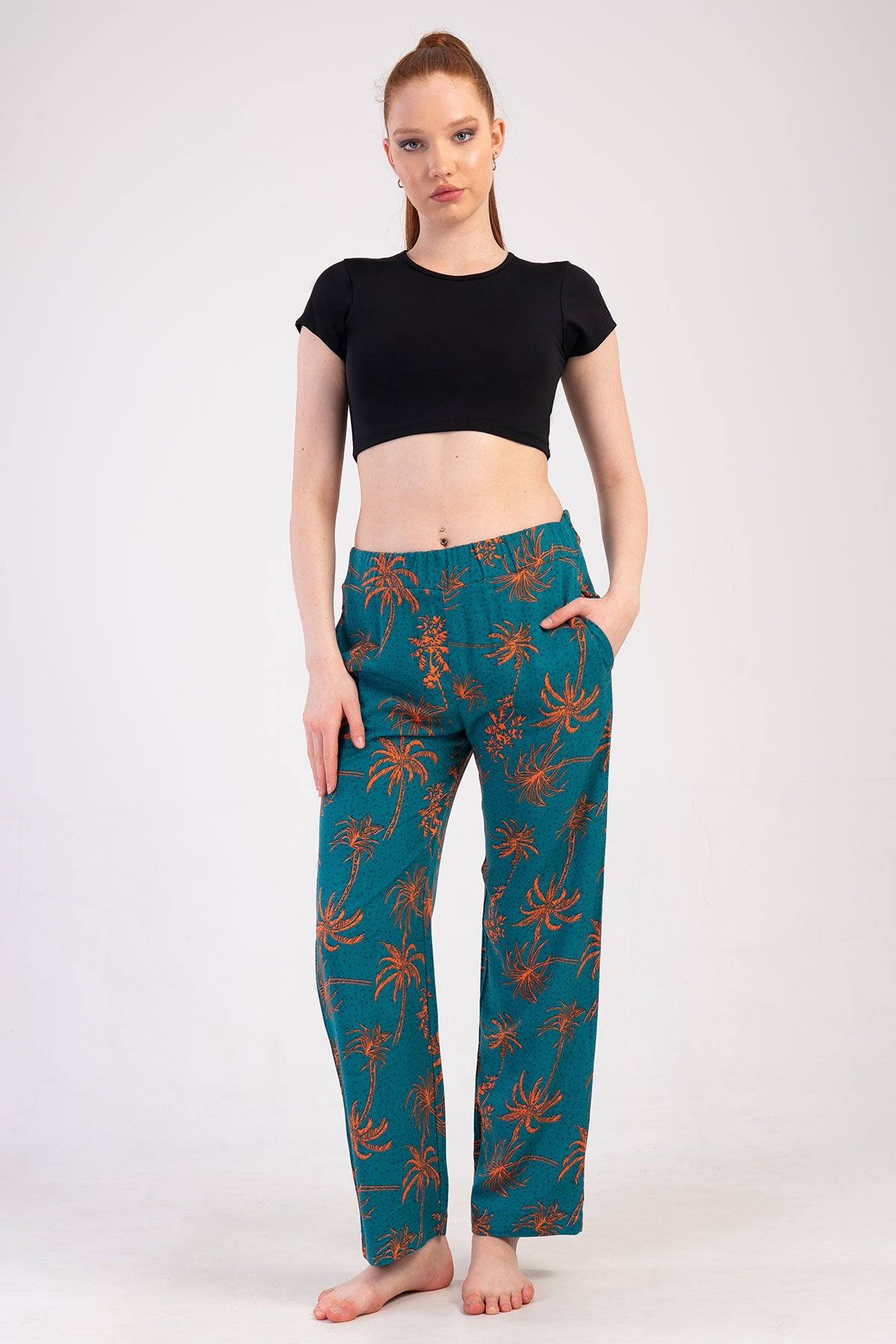 KADIN VISCON CEPLI TEK ALT PIJAMA 410049