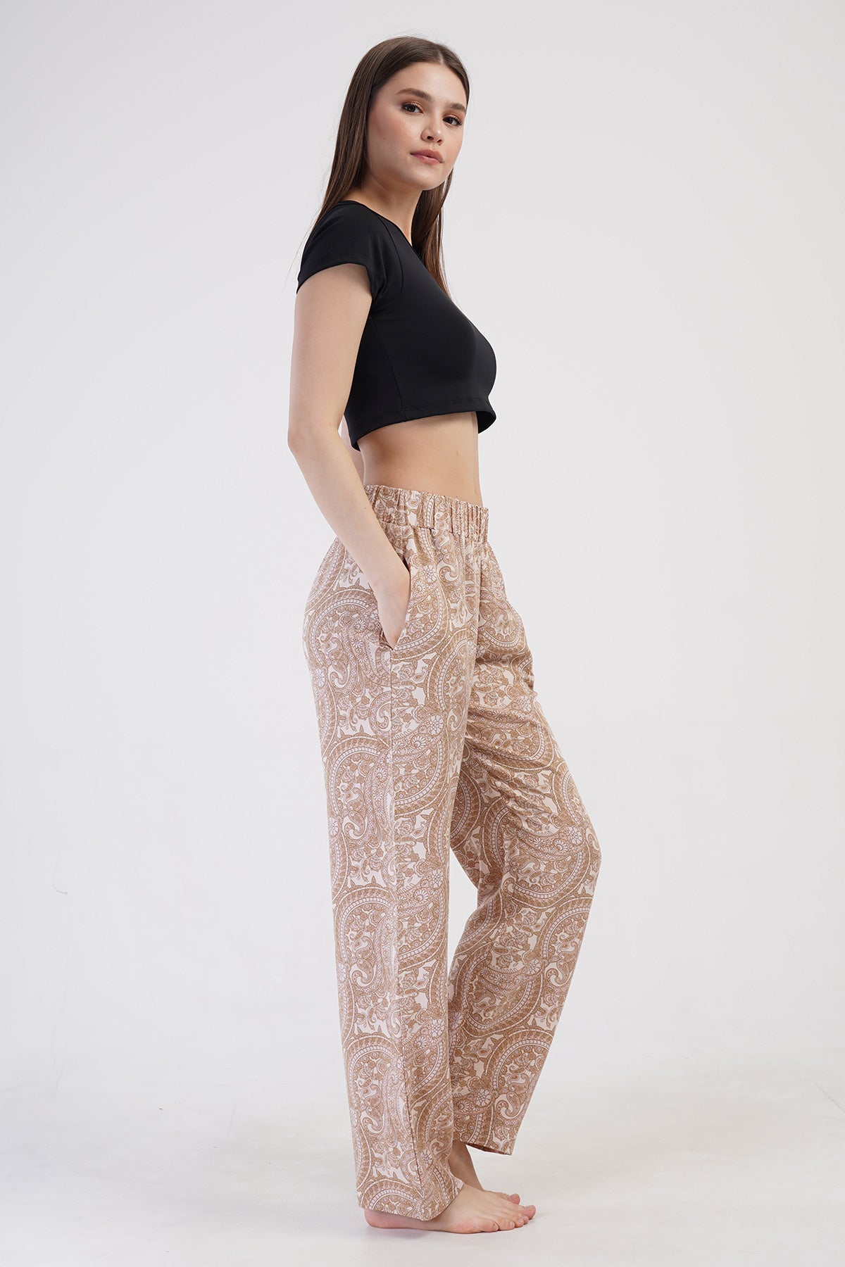 KADIN VISCON CEPLI TEK ALT PIJAMA 410054