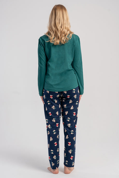 KADIN P.SUPREM O YAKA UZUN KOL ETEGI OVAL PIJAMA TAKIM 503060