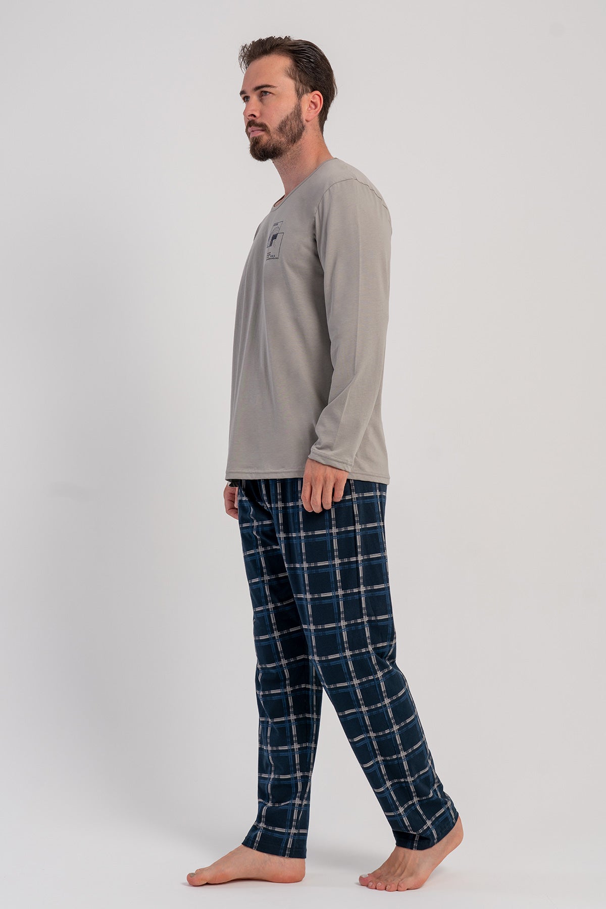 CEPLI ERKEK P.SUPREM XXL O YAKA UZUN KOL PIJAMA TAKIM 503095