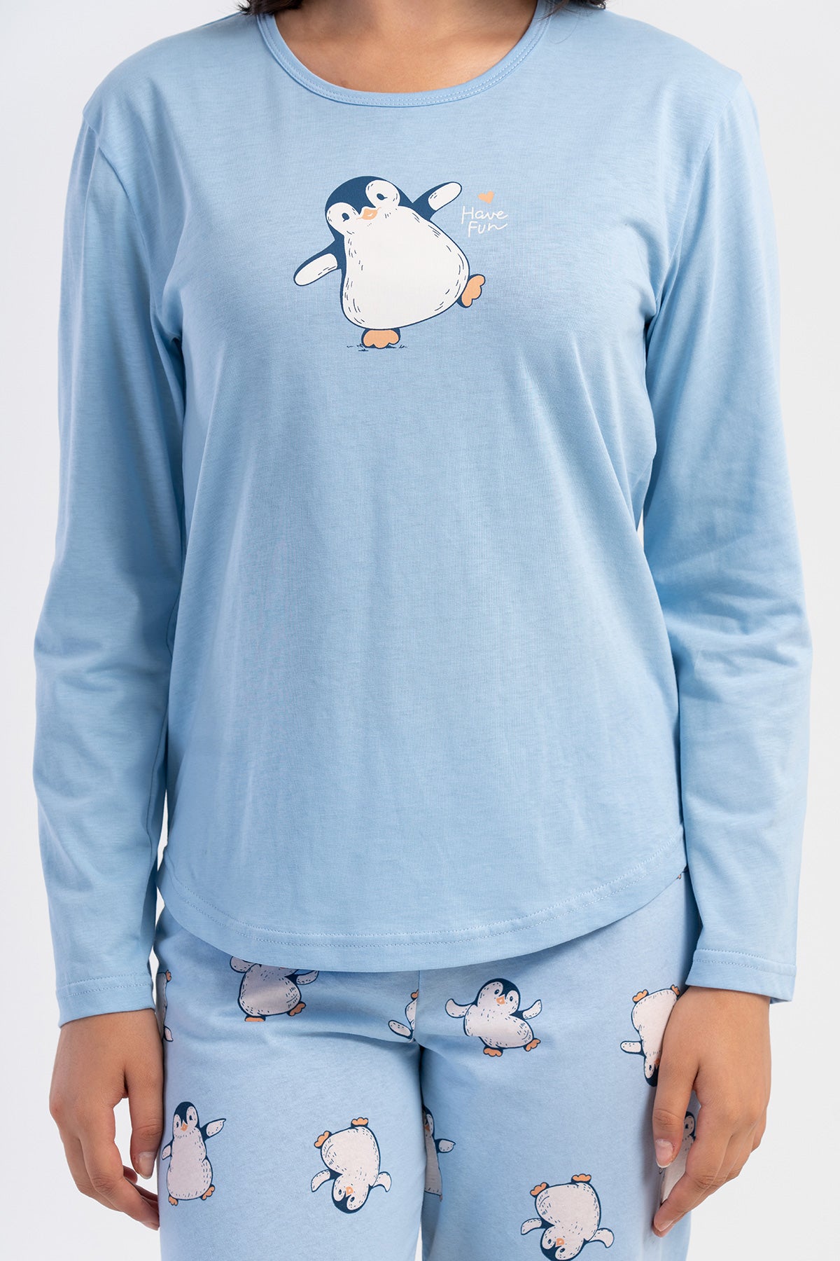 KADIN P.SUPREM O YAKA UZUN KOL ETEGI OVAL MANSETLI PIJAMA TAKIM 503161