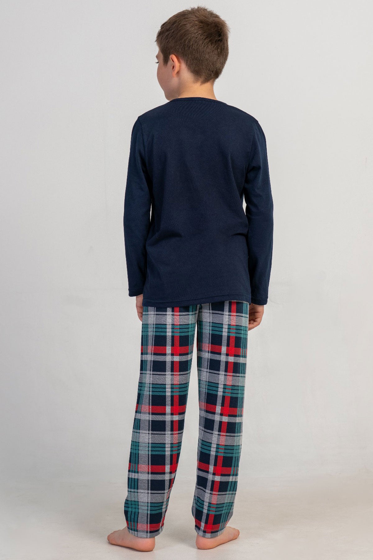 ERKEK COCUK LYC SUPREM O YAKA UZUN KOL PIJAMA TAKIM(9-10/-15-16)