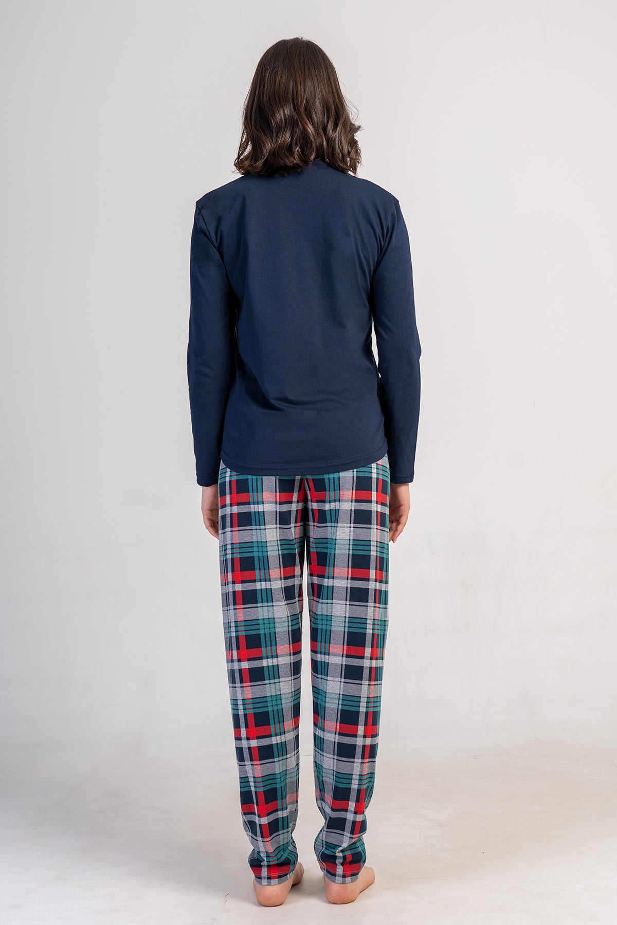 KADIN LYC SUPREM O YAKA UZUN KOL ETEGI OVAL PIJAMA TAKIM