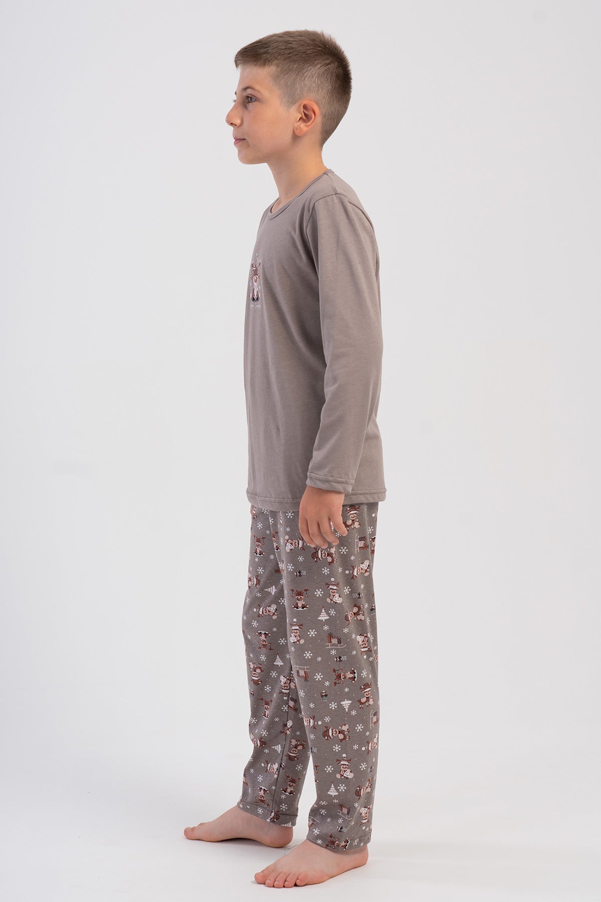 ERKEK COCUK P.SUPREM O YAKA UZUN KOL PIJAMA TAKIM(5-6/13-14) 503272