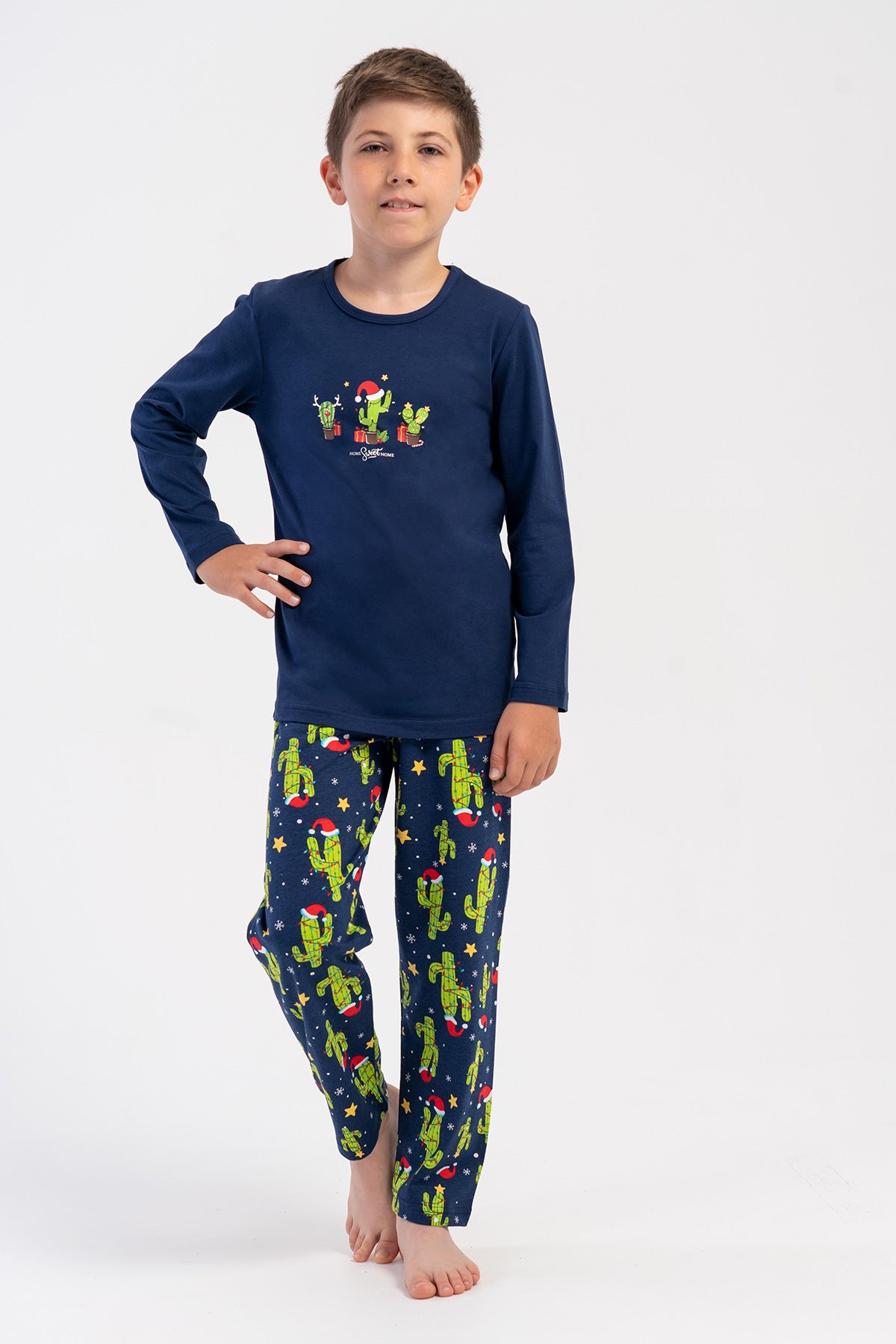 ERKEK COCUK P.SUPREM O YAKA UZUN KOL PIJAMA TAKIM(5-6/13-14) 503276