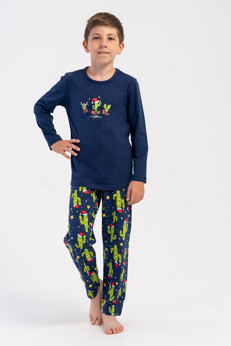 ERKEK COCUK P.SUPREM O YAKA UZUN KOL PIJAMA TAKIM(5-6/13-14) 503276