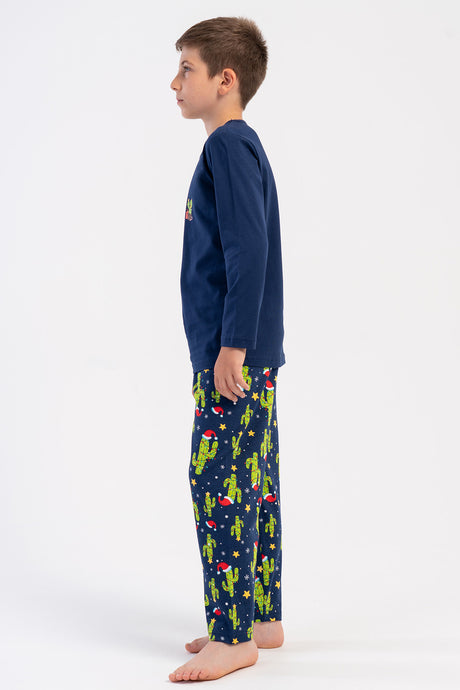 ERKEK COCUK P.SUPREM O YAKA UZUN KOL PIJAMA TAKIM(5-6/13-14) 503276