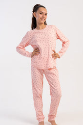 KIZ COCUK KASKORSE UZUN KOL PACASI MANSETLI PIJAMA TAKIM(5/6-9/10) 511014