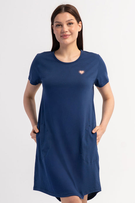 KADIN P.SUPREM O YAKA KISA KOL ETEGI OVAL CEPLI TUNIK 601019