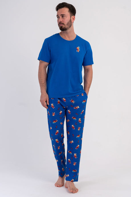 CEPLI ERKEK P.SUPREM O YAKA KISA KOL PIJAMA TAKIM
