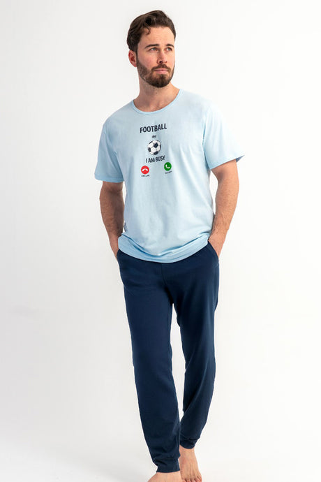 CEPLI ERKEK P.SUPREM XXL BATTAL O YAKA KISA KOL PIJAMA TAKIM